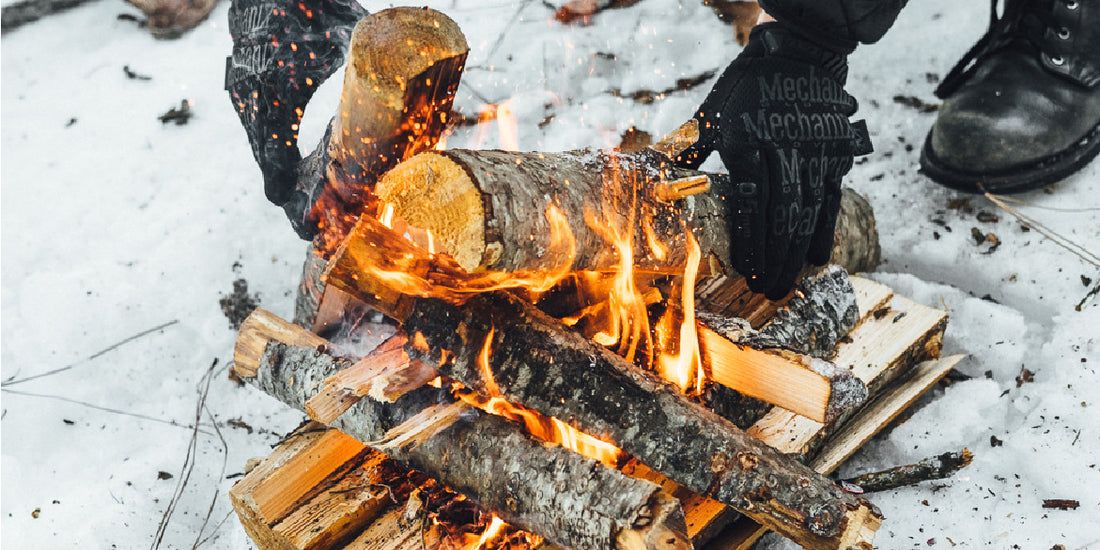 Fire In Snow Winter Fire Skills Part 2: Building a Platform Fire in the Snow ...