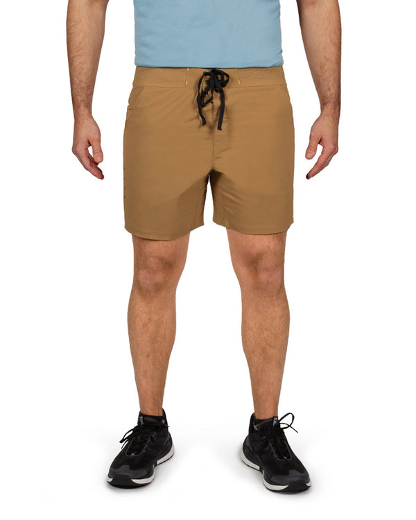 tobacco shorts Men's Quick-Drying Performance Short | UPF 50+ Sun Protection | Lightweight & Breathable | 4-Way Stretch by Beyond Clothing | Moonstone