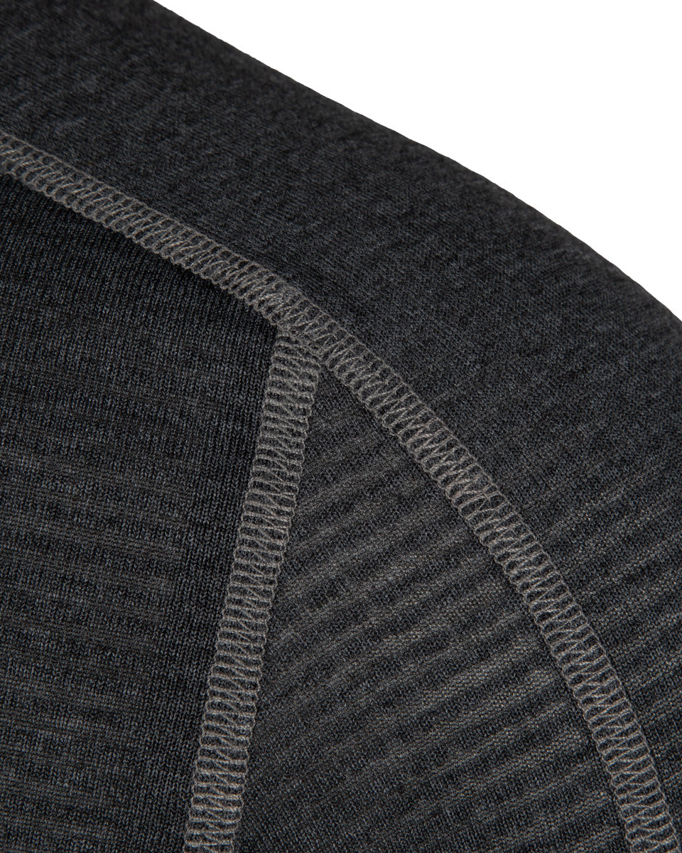 Bask L1 Pullover shoulder seam detail studio image 