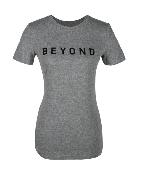 BeyondLogo_Womens_Grey_Front_W